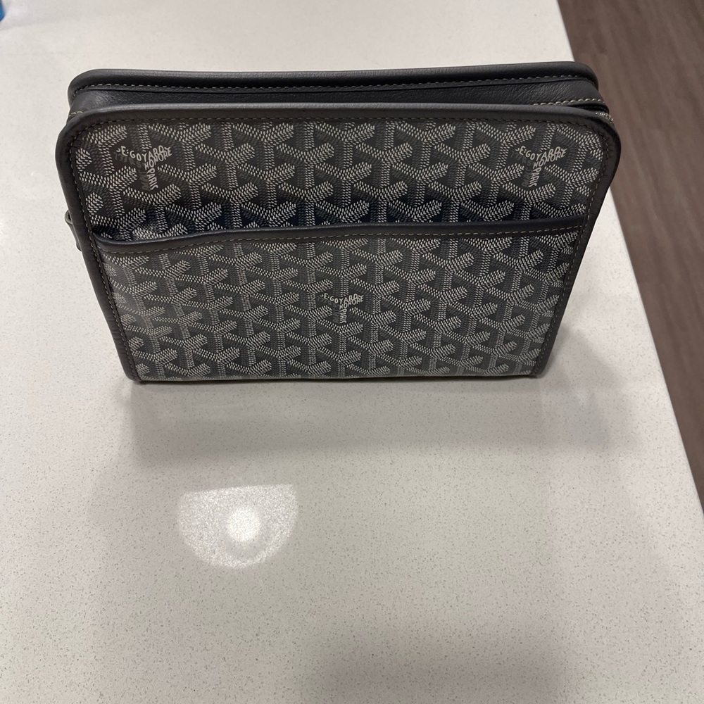 Goyard Gray Monogram Toiletry Bag